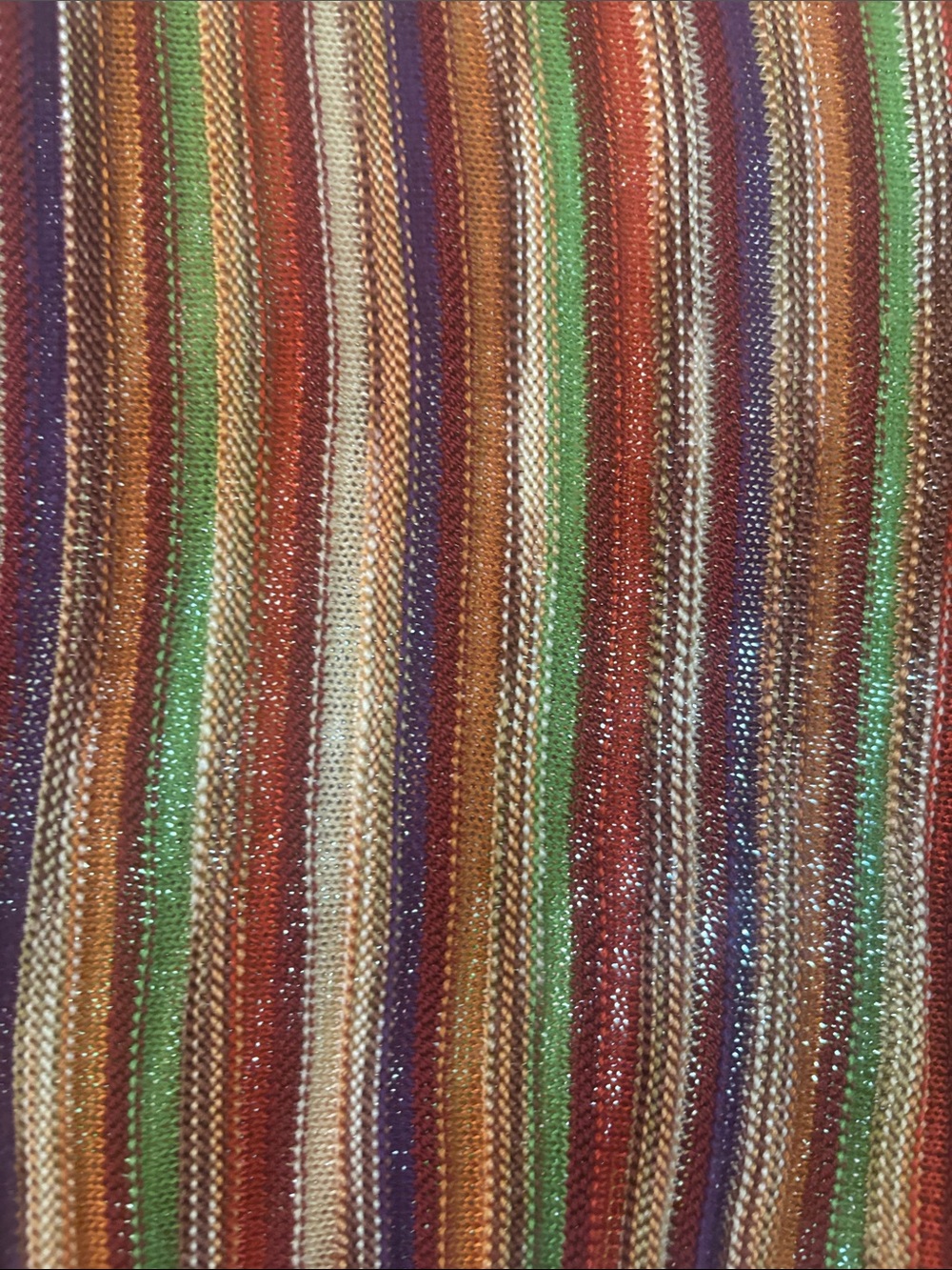 vintage Missoni Multicolor Striped V-Neck Button Front Top - Picture 3 of 7